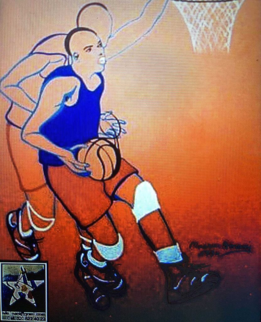 Le opere del Maestro Masrur Imani: Giocatori di pallacanestro